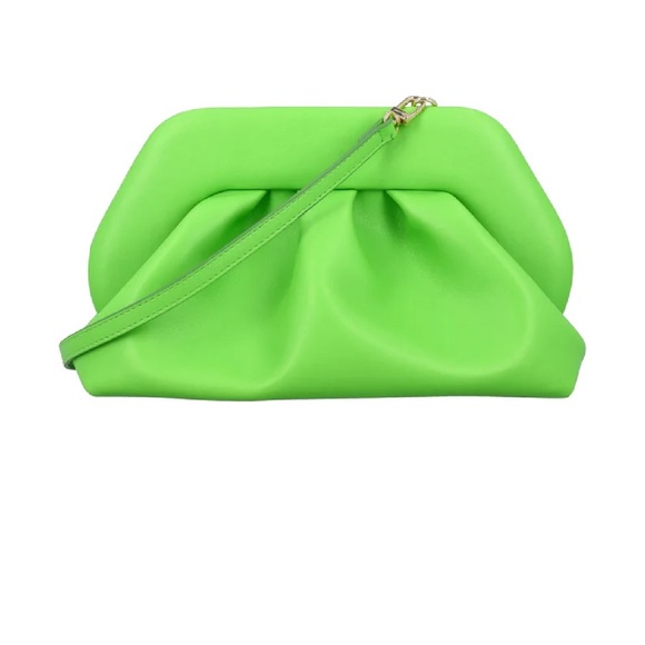 The Moire bag. Tia Ruched clutch 100% artificial leather. - Picture 1 of 9